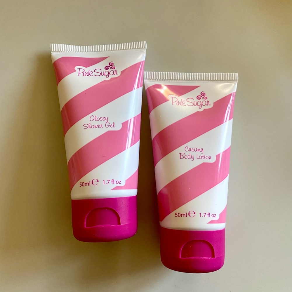 NEW Pink Sugar Shower Gel and Lotion Set 100ml total